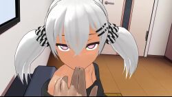 !? 1boy 1girl 3d :&gt;= age_difference animated assertive_female audible_speech bare_shoulders bedroom breasts candy carpet censored close-up closed_eyes clothed_female_nude_male cousins cum cum_in_mouth dark-skinned_female dark_skin deepthroat downblouse english_text extended_downblouse fellatio female_pervert femdom fingernails food from_side girl_on_top gokkun grin hair_between_eyes hair_ornament hand_on_another&#039;s_head hands_on_another&#039;s_head hetero highres incest indoors licking licking_finger licking_lips licking_penis loli lolidom lollipop long_sleeves looking_at_viewer male_hand mikumikudance_(medium) mosaic_censoring nape nipples no_bra no_panties nose nude open_mouth oral penis pervert pink_eyes post_orgasm_torture pov pov_crotch pov_hands purple_background rim_(character) rim_mmd small_breasts smile solo_focus sound subtitled sweater teeth tongue tongue_out twintails uncensored veins veiny_penis video white_background white_hair