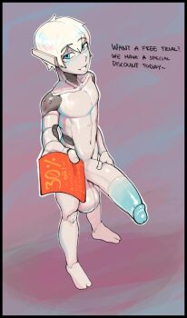 2019 cheese_crumbles commentary english_commentary english_text highres huge_penis original penis robot smile trap