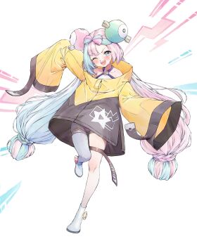 1girl absurdres full_body highres iono_(pokemon) momo_oddeye pokemon pokemon_sv solo twintails