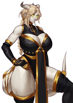 absurdres breasts draenei highres horns large_breasts monster_girl warcraft world_of_warcraft