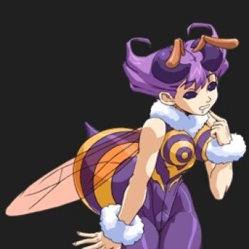 Rule 34 | 1girl, bodysuit, breasts, darkstalkers, groin, large breasts, official art, q-bee, source request, wings