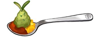 artist_request curry curry_rice food food_focus game_cg nintendo no_humans official_art pokemon pokemon_swsh rice spoon third-party_source transparent_background wasabi