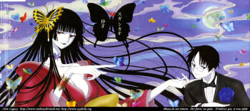 00s blunt_bangs clamp hime_cut ichihara_yuuko tagme watanuki_kimihiro xxxholic