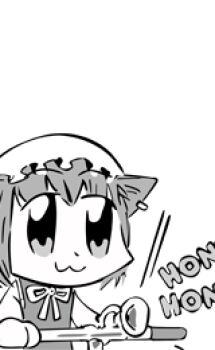 :3 animal_ears artist_request character_request gelbooru monochrome simple_background source_request tagme white_background