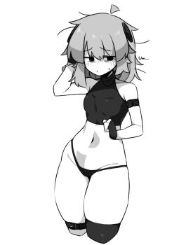 1girl bags_under_eyes skkazu1 sweat sweatdrop