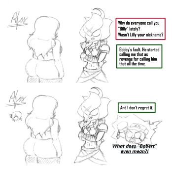 Rule 34 | ass, bancholilimon, banchomamemon, banchou, delinquent, digimon, digimon (creature), fairy, flower, highres, monster girl, petals, plant girl, rafflesimon, sketch