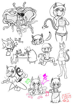 absurdres animal_ears bell belt blush boots bound breasts cat_ears cat_girl cat_tail christmas_dress deumosden disembodied_penis double_penetration eldritch_abomination engineer fellatio fuzzy_shirt hat helmet highres kneehighs medium_breasts monochrome mushroom nathy one_shoe oral original oversized_clothes oversized_shirt penis perky_breasts petite poker_table pussy rock santa_hat shaking shirt short_hair size_difference socks spread_legs spread_pussy suggestive_fluid surprised table tail tail_bell tail_ornament tailjob tentacle_monster tentacles thighhighs tripping