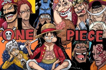 1girl 6+boys abs beard charlotte_linlin cheek-to-cheek clenched_hands clenched_teeth competition devil_fruit dragon earrings eating edward_newgate eustass_kid everyone evil_grin evil_smile facial_hair facial_tattoo fat fat_woman father_and_son food gol_d._roger grin hat heads_together holding holding_food holding_weapon horns jacket jacket_on_shoulders jewelry kaidou_(one_piece) marshall_d._teach mechanical_arms monkey_d._dragon monkey_d._luffy multiple_boys muscular mustache nishiponi oda_eiichirou_(style) official_style old old_man old_woman one_piece onigiri open_clothes open_shirt red_hair saliva scar scar_on_chest scar_on_face serious shanks_(one_piece) sharp_teeth sheath sheathed single_mechanical_arm sitting smile tattoo teeth tongue tongue_out trafalgar_law weapon