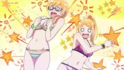 10s 5girls adjusting_clothes adjusting_swimsuit animated anime_screenshot arms_behind_back ass ass_focus bare_arms bare_legs bare_shoulders beach bikini black_hair blonde_hair blue_eyes blush bouncing_ass bracelet breasts brown_hair butt_crack cleavage close-up cloud compilation cousins curvy fang glasses hair_down hair_ornament hair_scrunchie hands_on_own_hips harukana_receive higa_kanata huge_ass indoors jewelry jiggle large_breasts leaning_forward legs locker locker_room long_hair multicolored_eyes multiple_girls navel no_pupils o-ring o-ring_bikini o_o ocean oozora_haruka_(harukana_receive) open_mouth outdoors panties parted_lips plant ponytail rock running sand scrunchie semi-rimless_eyewear siblings sisters sky slapping small_breasts smile sound spanked spanking sports_bra standing stomach surprised swimsuit tachibana_ayasa talking thick_thighs thighs thomas_claire thomas_emily tree twins under-rim_eyewear underwear video volleyball_net water wavy_mouth wide_hips window