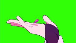 1girl animal_ear_fluff animal_ear_piercing animal_ears animated blue_eyes bob_cut cat_ears commission crossed_bangs earrings fox_shadow_puppet green_background hair_between_eyes indie_virtual_youtuber jewelry looking_at_viewer mamesuzu multiple_views petals pink_hair profile sideways_glance simple_background single_earring skeb_commission smile turnaround turning_head video virtual_youtuber zooming_in