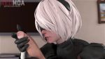 10s 1boy 1girl 2b_(nier:automata) 3d android animated black_dress black_gloves blindfold covered_eyes dress erection gloves hairband hetero holding indoors juliet_sleeves kiss kissing_penis large_penis long_sleeves mole mole_under_mouth multicolored_gloves nier nier:automata nier_(series) penis penis_grab penis_play platinumgames puffy_sleeves redmoa short_hair solo_focus sound source_filmmaker_(medium) square_enix teasing uncensored video white_gloves white_hair