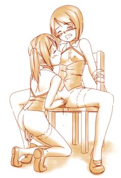 2girls ass bad_id bad_pixiv_id bdsm blush bondage bottomless bound breast_sucking breastless_clothes breasts breasts_apart chair clenched_teeth closed_eyes female_masturbation femdom fisting full_body highres incest jakelian kneeling kodomo_doushi loli long_hair mary_janes masturbation monochrome multiple_girls nipples object_insertion on_chair original pussy_juice saliva shoes short_hair siblings simple_background sisters sitting small_areolae small_breasts small_nipples spread_legs tape tape_bondage teeth thighhighs twins twintails uncensored vaginal vaginal_object_insertion white_background yuri