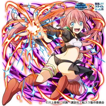 1girl butt_crack milim_nava official_art pink_hair smile source_request tagme tensei_shitara_slime_datta_ken