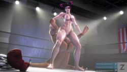 10s 1boy 1girl 3d amazon_position american_flag animated artist_name ass back barefoot black_hair blunt_bangs bottle bouncing bouncing_breasts bouncing_testicles boxing_gloves boxing_ring breasts breasts_out capcom domination drill_hair erection eyepatch femdom flag gloves han_juri hetero highres indoors large_breasts leg_grab lights logo looping_animation muscular muscular_female nail_polish nipples nude patreon_logo patreon_username penis pink_eyes pixiv_logo pixiv_username pussy red_gloves reverse_amazon_position riding sex short_hair sidelocks smile solo_focus source_filmmaker_(medium) spread_legs standing staring street_fighter street_fighter_v testicles thick_thighs thighs toenail_polish toenails toes toned toned_female twin_drill twitter_logo uncensored vaginal video zeta_saint