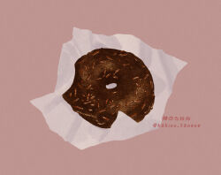 Rule 34 | chocolate doughnut, doughnut, food, food focus, kakino tanene, napkin, no humans, original, pastry, twitter username