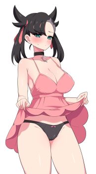 1girl aikome_(haikome) alternate_breast_size breasts highres large_breasts marnie_(pokemon) nintendo panties pokemon pokemon_swsh solo underwear