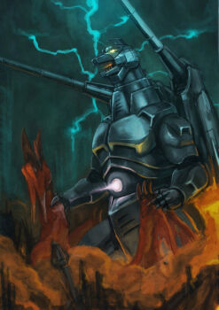 beak destruction directed-energy_weapon electricity energy energy_cannon energy_weapon fire fire_rodan garuda_(godzilla) giant giant_monster giant_robot glowing glowing_eyes glowing_mouth glowing_weapon godzilla_(series) godzilla_vs._mechagodzilla_ii horns hp23 jetpack kaiju lightning maser_cannon mecha mechagodzilla monster night no_humans no_pupils plasma_cannon plasma_grenade_(godzilla) pteranodon pterosaur robot rodan rubble shoulder_cannon smoke stomach_cannon super_mechagodzilla toho tongue torn_wings weapon wings yellow_eyes