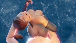 1boy 1girl 20s 3d anal animated arched_back ass ass_shake avatar:_the_last_airbender avatar_legends back black_gloves blender_(medium) blue_eyes bouncing bouncing_breasts breasts brown_hair dark-skinned_female dark_skin erection finger_in_another's_mouth fingerless_gloves gloves hand_on_another's_face hetero highres ice interracial jiggle korra large_breasts looking_at_viewer looking_back looking_down looping_animation nipples nude open_mouth penis ponytail pov sex sex_from_behind sidelocks solo_focus standing standing_sex the_legend_of_korra thenaysayer34 uncensored video