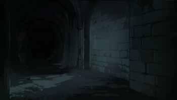 ballads_at_midnight brick_wall highres indoors night no_humans non-web_source official_art scenery tunnel window_light