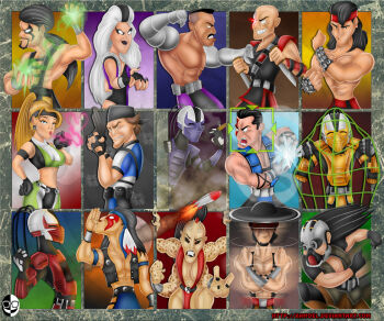 Rule 34 | 3girls, 6+boys, cyrax, gun, jackson briggs, kabal, kano (mortal kombat), kung lao, liu kang, mortal kombat (series), multiple boys, multiple girls, nightwolf, sektor, shang tsung, sheeva, sindel, smoke, smoke (mortal kombat), sonya blade, stryker (mortal kombat), sub-zero, tagme, weapon
