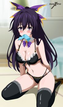 1girl absurdres blush breasts date_a_live highres indexryo large_breasts long_hair purple_eyes purple_hair solo yatogami_tohka