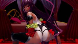 1girl 3d animated anus anus_peek ass ass_focus ass_shake bare_shoulders bed blush brown_hair butt_crack cameltoe curvy fingernails groin hair_between_eyes hair_ribbon highleg highleg_leotard huge_ass jiggle leotard long_hair looking_at_viewer looking_back mizuki_yukikaze night night_sky one-piece_tan open_mouth pink_eyes ribbon rim_mmd shiny_clothes shiny_skin skin_tight skindentation sky solo spread_legs squatting sweat taimanin_(series) taimanin_suit taimanin_yukikaze tan tanline thick_thighs thighhighs thighs thong_leotard torn_clothes twintails very_long_hair video