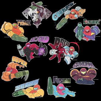 Rule 34 | absurdres, armor, assault visor, black background, blue visor, commentary request, copyright name, dark suit (metroid), full armor, gravity suit (metroid), green visor, highres, kristallion, light suit (metroid), metroid, metroid: other m, metroid: samus returns, metroid: zero mission, metroid (creature), metroid dread, metroid fusion, metroid larva, metroid prime 1, metroid prime 2: echoes, metroid prime 3: corruption, metroid prime 4: beyond, multicolored armor, nintendo, normal suit (metroid), orange visor, ped suit, power armor, power suit (metroid), purple visor, sa-x, samus aran, simple background, super metroid, varia suit