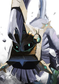 artist_name commentary_request gen_7_pokemon helmet highres legendary_pokemon nintendo no_humans one-hour_drawing_challenge penta_oekaki pokemon pokemon_(creature) pokemon_focus solo type:_null