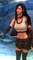 1girl 1other 20s 3d almightypatty angry animated arguing artist_name bare_shoulders belt black_gloves black_hair black_thighhighs bouncing_breasts breast_expansion breasts close-up elbow_gloves female_focus final_fantasy final_fantasy_vii final_fantasy_vii_remake fingerless_gloves gloves highres huge_breasts large_breasts long_hair looking_at_viewer navel nipples pov red_eyes solo square_enix standing tank_top thighhighs tifa_lockhart uncensored very_long_hair video virt-a-mate