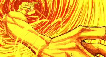 Rule 34 | 1girl, absurdres, black clover, dynamic pose, fire, foreshortening, glowing, highres, limn044, magic, mereoleona vermillion