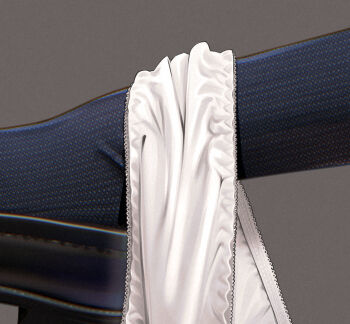 1girl black_shoes blue_socks close-up commentary_request cropped crotch_seam grey_background loafers original paid_reward_available panties panties_around_leg puriketsu_corgy shoes simple_background socks solo underwear white_panties