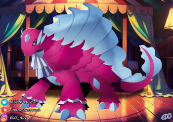 Rule 34 | claws, digimon, digimon (creature), dimetromon, highres, reptile, ribbon, tail