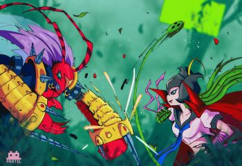 Rule 34 | absurdres, bancholilimon, banchostingmon, banchou, delinquent, digimon, digimon (creature), fairy, flower, highres, monster girl, petals, plant girl