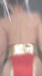 1girl adapted_costume alternate_color animated ass ass_shake capcom china_dress chinese_clothes chun-li chun-li_(cosplay) cospilavtube cosplay curvy double_bun dress female_focus hair_bun highres huge_ass indoors real_life revealing_clothes short_dress solo sound source_request street_fighter thick_thighs thighs video wide_hips