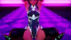 1girl 3d animated artist_request ass ass_focus ass_shake audible_music black_leotard blush bouncing_ass bouncing_breasts breasts brown_hair cameltoe close-up curvy dancing dark_skin female_focus fishnets huge_ass impossible_clothes impossible_leotard legs leotard looking_at_viewer mikumikudance_(medium) mizuki_yukikaze mizuki_yukikaze_(future) pink_eyes pole pole_dancing see-through_clothes see-through_leotard shiny_clothes shiny_skin short_hair skin_tight small_breasts solo sound tagme taimanin_(series) taimanin_rpgx taimanin_suit taimanin_yukikaze thong_leotard video view_between_legs wide_hips