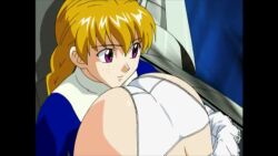 2girls aircraft airplane animated anime_screenshot ass cockpit highres jet multiple_girls najica_dengeki_sakusen panties tagme unconscious underwear video