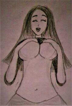 1girl breasts large_breasts long_hair no_nude original smile tagme