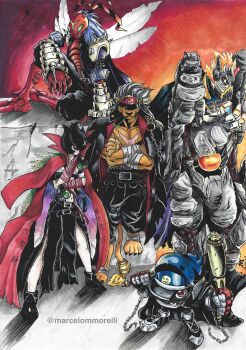 Rule 34 | absurdres, banchogolemon, bancholeomon, bancholilimon, banchomamemon, banchostingmon, banchou, delinquent, digimon, digimon (creature), fairy, flower, highres, monster girl, petals, plant girl