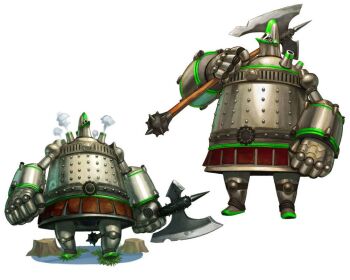 Rule 34 | 1boy, axe, big hand, concept art, joints, knight, media.vision, official art, over shoulder, riz-zoawd, robot, robot joints, steam, the wizard of oz, tin man (the wizard of oz), weapon, weapon over shoulder, white background