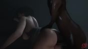 1boy 1girl 3d against_wall animated ass ass_grab bouncing_breasts breasts caught cheating_(relationship) clothed_female_nude_male cowboy_hat dark-skinned_male dark_skin dead_or_alive firing gun hat head_out_of_frame hetero holding holding_gun holding_weapon interracial large_breasts netorare nipples nude pumping sex sex_from_behind shotgun sound spanking sumthindifrnt tecmo tina_armstrong vaginal video walk-in weapon