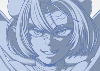 Rule 34 | demon, demon girl, digimon, digimon (creature), fallen angel, lilithmon, mark of evil, monochrome, wings