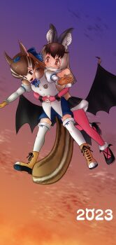 Rule 34 | 1girl, animal ear fluff, brown long-eared bat (kemono friends), chipmunk costume, chipmunk ears, chipmunk girl, highres, kemono friends, kemono friends v project, looking at viewer, siberian chipmunk (kemono friends), simple background, solo, virtual youtuber