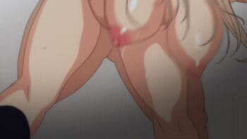10s 1boy 1girl 2019 animated animated_gif anime_screenshot aqua_eyes ass blonde_hair blue_eyes blush bottomless bouncing_breasts breasts bunnywalker clothed_male_nude_female collarbone curvy doggystyle fat fat_man gyaru hands_on_another's_waist hanging_breasts hetero indoors jacket jewelry kurashiki_reina large_breasts legs lips lipstick long_hair makeup mensroom necktie nipples nude onlookers public_restroom ribbon saimin_seishidou school school_uniform sex sex_from_behind shiny_skin shirt socks sweat t-rex_(animation_studio) tagme tanaka_hajime_(saimin_seishidou) ugly_bastard white_shirt