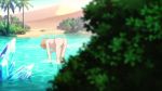 1boy 1girl animated anime_screenshot arima_takuya ass bathing blonde_hair blush breasts bush covering_breasts covering_privates crystal desert hiding kono_yo_no_hate_de_koi_wo_utau_shoujo_yu-no large_breasts looking_at_another nude oasis outdoors peeking pointy_ears sand sarah_(kono_yo_no_hate_de_koi_wo_utau_shoujo_yu-no) screaming sound subtitled tagme video voyeur_pov voyeurism wading water yellow_eyes