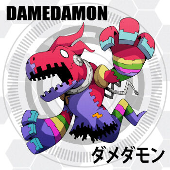 Rule 34 | appmon, cable, circle, d sandy, damedamon, digimon, digimon universe: appli monsters, floating, highres, open mouth, solo