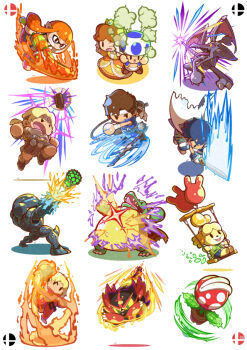 Rule 34 | 04sora40, animal crossing, arm up, balloon, barefoot, blonde hair, blue hair, blue toad (mario), boots, brown boots, brown hair, cape, castlevania: rondo of blood, castlevania (series), chain whip, chibi, chrom (fire emblem), closed mouth, coffin, colored sclera, commentary request, crown, dark samus, dog girl, donkey kong (series), donkey kong country, dougi, dress, final smash, fire, firing, flaming hand, flower pot, gen 7 pokemon, green eyes, headband, holding, holding paint roller, holding sword, holding weapon, holding whip, incineroar, ink, inkling, inkling girl, inkling player character, isabelle (animal crossing), karate gi, ken masters, king k. rool, leaf, long hair, mario (series), metroid, metroid prime 3: corruption, nintendo, on swing, one eye closed, open mouth, orange dress, orange hair, paint roller, pink shoes, piranha plant, pokemon, pokemon (creature), princess daisy, purple sclera, richter belmont, ridley, sharp teeth, shoes, short hair, simon belmont, simple background, sitting, smile, splat roller (splatoon), super smash bros., swing, sword, teeth, tentacle hair, tongue, v-shaped eyebrows, weapon, white background, white cape, white headband, wings, yellow eyes, yellow sclera
