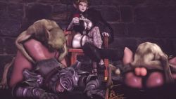 2boys 3d 3girls anal animated dark_persona goblin hetero hildegard_von_krone indoors jujala moaning monster multiple_boys multiple_girls nintendo penis princess_zelda rape sex sitting soul_calibur sound source_filmmaker_(medium) the_legend_of_zelda vaginal video