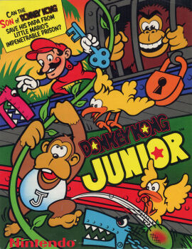 Rule 34 | 1980s (style), 1boy, donkey kong, donkey kong (series), donkey kong jr., donkey kong jr. (game), facial hair, hat, mario, mario (series), mustache, nintendo, nitpicker, official art, oldschool, retro artstyle, snapjaw