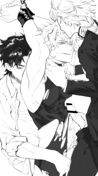 1cuntboy 3boys abs absurdres armpits arms_up bar_censor bare_shoulders bdsm bodysuit bondage bottomless bound bound_arms bound_wrists braid censored chain chained clitoris clothes_pull clothing_aside collar collarbone collared_shirt covered_abs covered_erect_nipples cuffs cuntboy cuntboy_focus cuntboy_with_male dio_brando erection father_and_son formal_clothes from_side giorno_giovanna greyscale grin groin groping group_sex hair_between_eyes half-closed_eyes hand_on_another&#039;s_chin hand_on_another&#039;s_hip hand_on_another&#039;s_neck handcuffs high_collar highres ibex jojo_no_kimyou_na_bouken jonathan_joestar long_hair long_sleeves looking_at_another looking_down looking_up male_focus male_pubic_hair medium_hair monochrome multiple_boys muscular muscular_male nipples no_pants open_clothes open_mouth open_shirt pants pants_pull parted_lips partially_undressed pectorals penis phantom_blood piercing pointless_censoring pubic_hair pussy rape restrained shackles shirt short_hair simple_background single_braid sitting sitting_on_lap sitting_on_person sketch skin_tight skin_tight_clothing sleeveless sleeveless_bodysuit slit_pupils smile smirk solo_focus spread_legs suit sweat sweatdrop teeth testicles threesome tight_clothes toned toned_male torn_bodysuit torn_clothes turtleneck turtleneck_bodysuit vampire veins veiny_penis vento_aureo white_background wing_collar yaoi