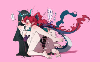 1boy 1girl absurdres age_difference anger_vein angry angry_sex anus arknights artistic_error bar_censor black_hair blue_tail blush brother_and_sister censored chinese_commentary chinese_text clenched_teeth closed_mouth colored_extremities commentary_request completely_nude cum cum_in_pussy cum_overflow dragon_boy dragon_girl dusk_(arknights) ear_blush eastern_dragon_horns eastern_dragon_tail erection fire flame-tipped_tail forked_eyebrows full_body glaring green_fire green_hands heart hetero high_ponytail highres hug incest leg_lock long_hair meandros moaning mutual_hug ningre_huahe nipple_slip nipples no_horns nose_blush nude onee-shota penis pink_hair pointy_ears ponytail profile purple_hands red_eyes red_fire red_hair rough_sex sex shadow siblings simple_background simplified_chinese_text soles sound_effects speech_bubble spoken_heart sweat tail teeth testicles toes translation_request twitching v-shaped_eyebrows vaginal white_tail yu_(arknights)
